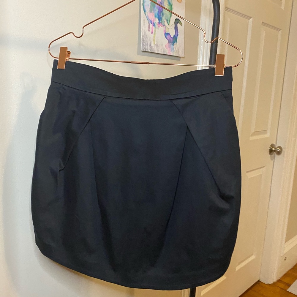 Black midi skirt